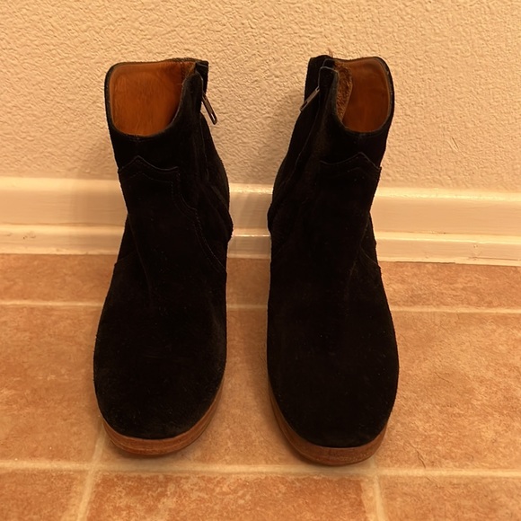 Isabel marant dicker black suede ankle boot bootie - Picture 2 of 5